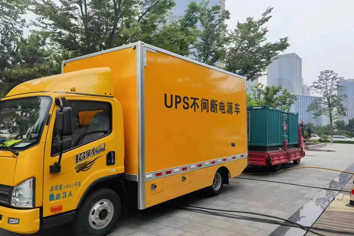 长寿发电机租赁施工现场